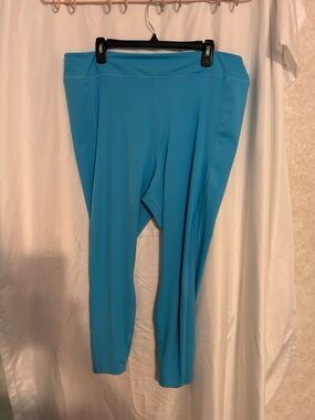 Reebok Teal Blue High-Waist Leggings